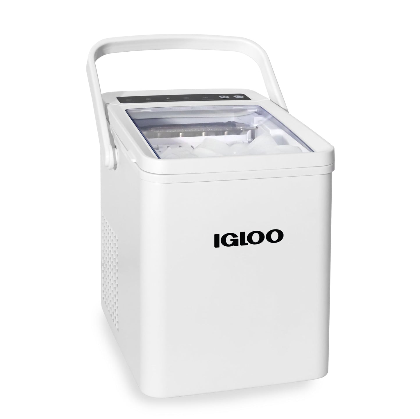 Igloo Automatic Ice Maker, Self- Cleaning, Countertop Size, 26 Pounds in 24 Hours, 9 Large or Small Ice Cubes in 7 Minutes, LED Control Panel, Scoop Included, Perfect for Water Bottles, Mixed Drinks