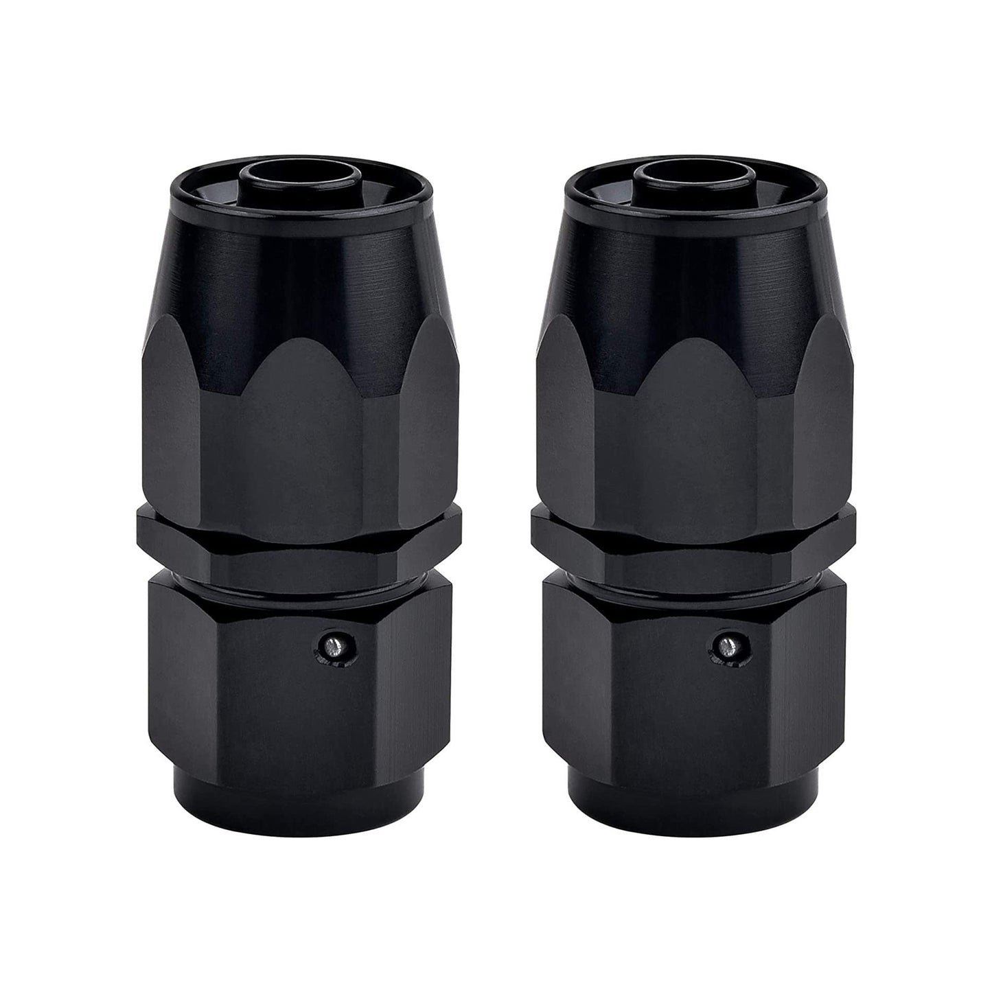 EVIL ENERGY 10AN Hose End Fitting Straight Swivel for CPE Braided Hose Black 2PCS