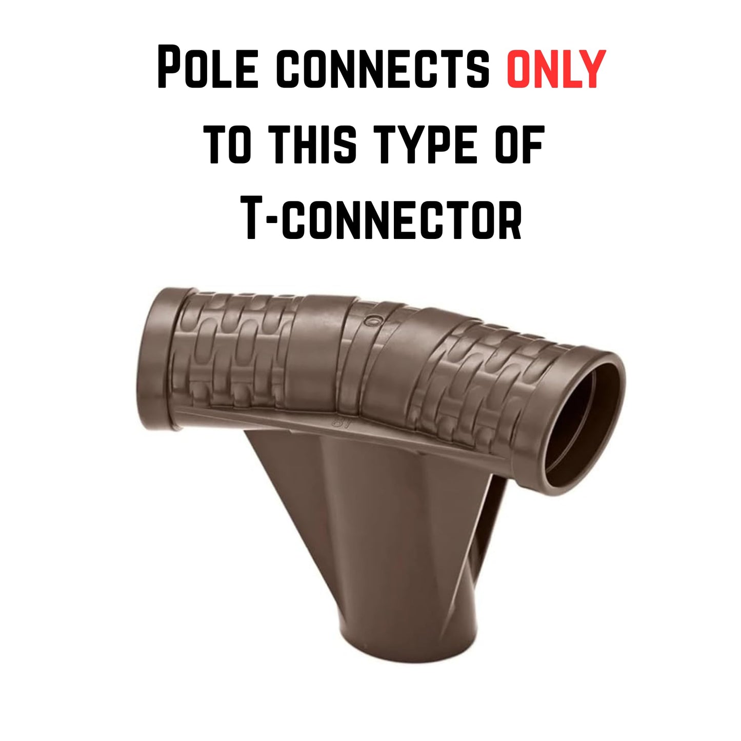 Replacement Horizontal Pool Leg, Pole & Frame Support Bar Brown Oval for Coleman Power Steel 18ft x 48in Above Ground Swimming Pool (Fits 2022+ Models)