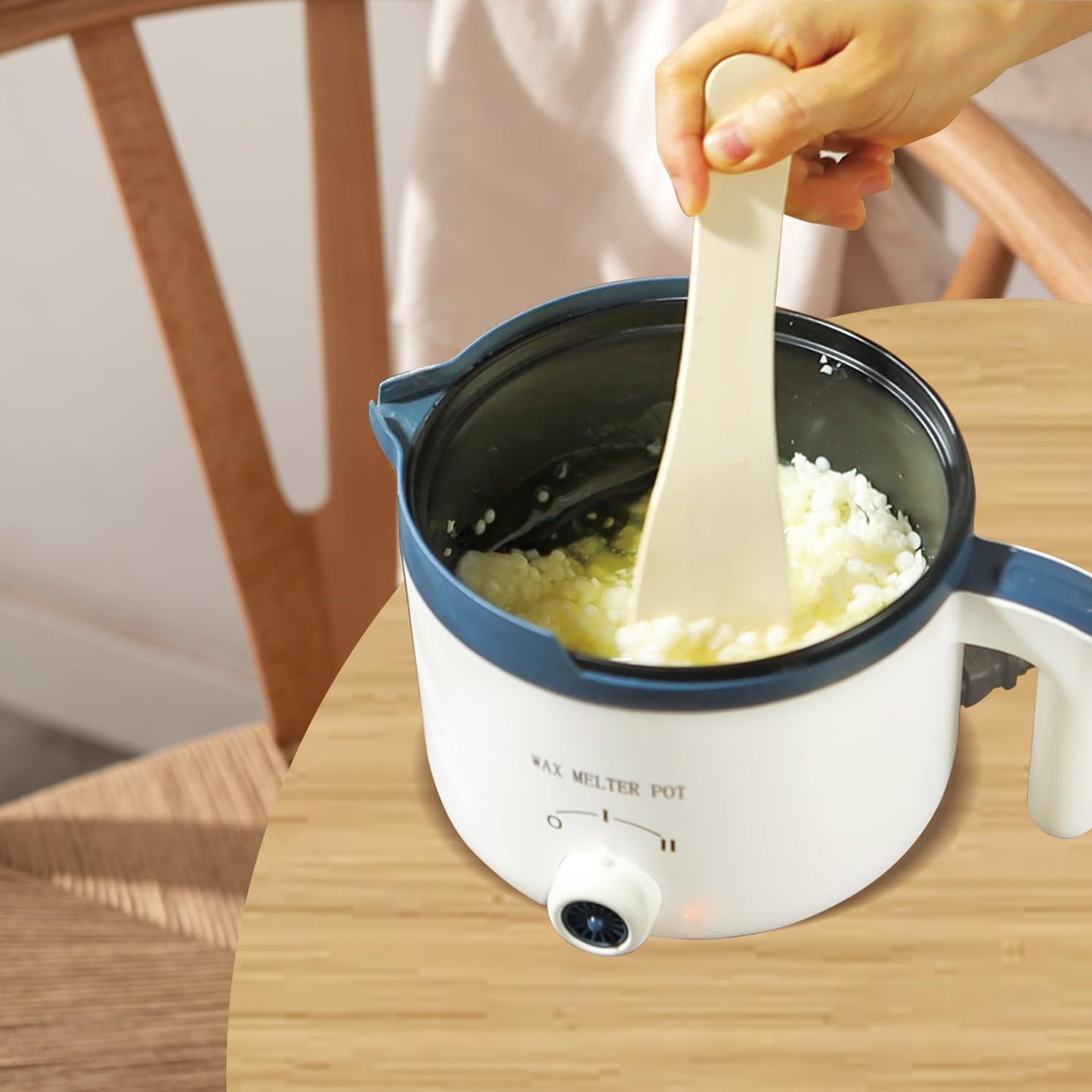 Ksedcon Candle Melting Pot, Electric Wax Melter for Candle Making with Pouring Spout, Non-Stick Small Candle Making Pouring Pot