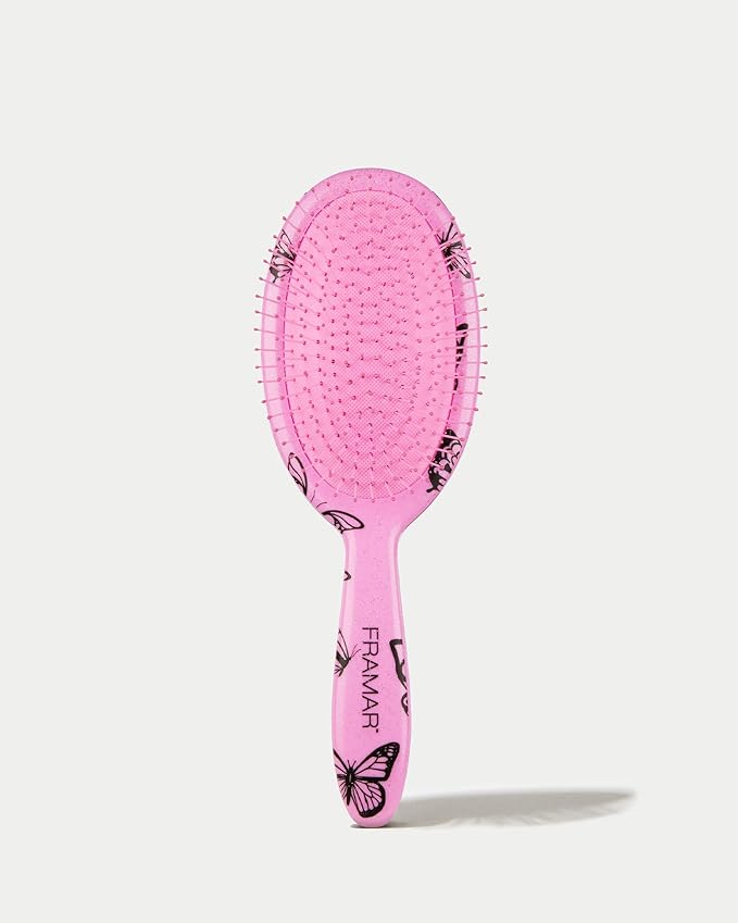 FRAMAR Y2K Print Hair Brush Detangler – Wet Hair Brushes For Women, Womens Hair Brush, Black and White Checkered Hair Accessories, Hairbrush For Women, Cepillos Para Cabello – Detangle Brush