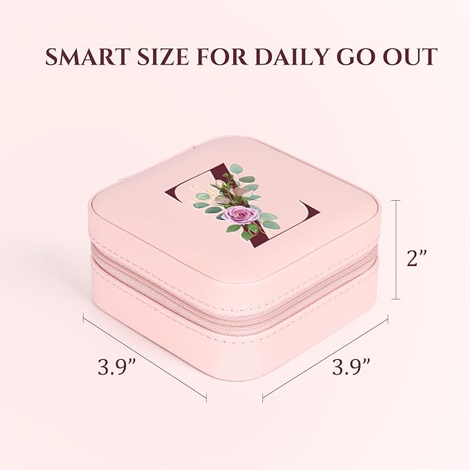 Easter Basket Stuffers for Teens Essentials, Valentines Day Christmas Stocking Stuffers for Women Teen Girl Gifts Trendy Stuff Travel Jewelry Box Case Organizer Personalized Birthday Gifts