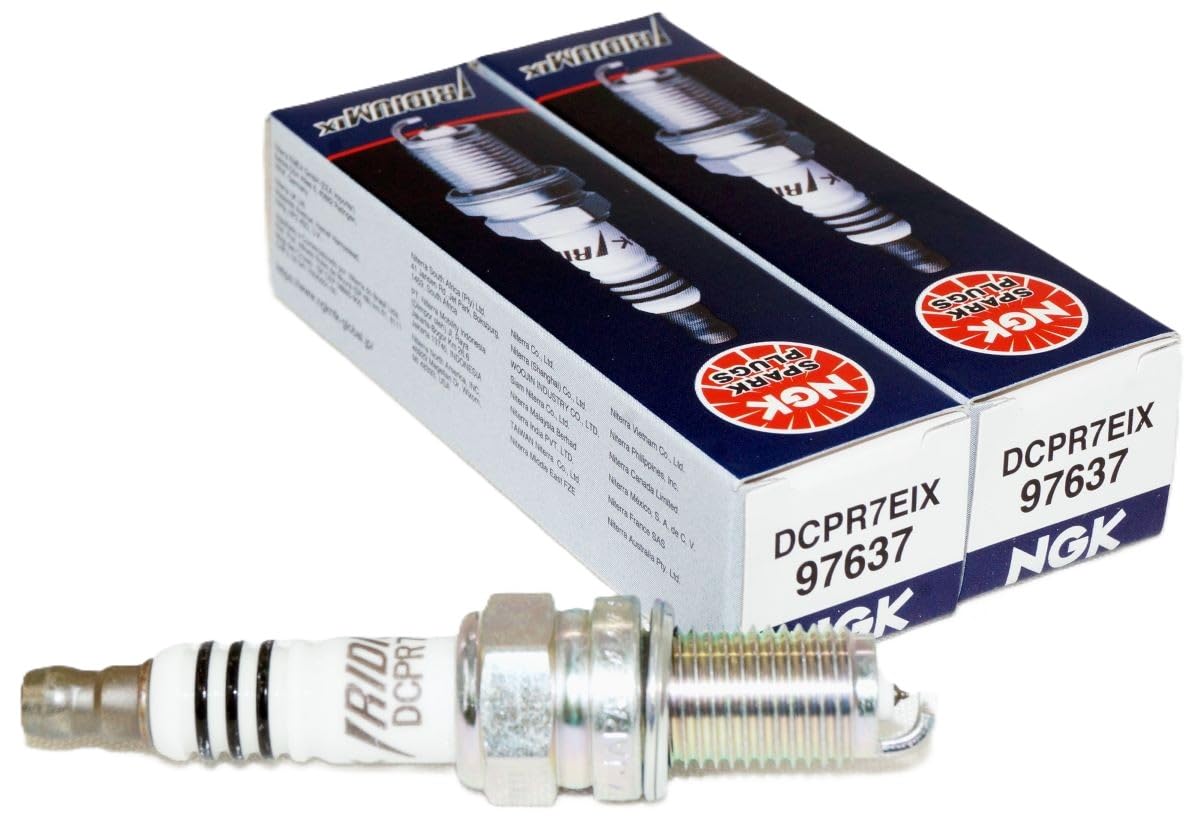 NGK Iridium IX DCPR7EIX Spark Plugs Compatible with 1999-2016 Harley Davidson Twin Cam (Pair)