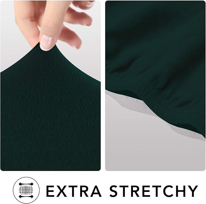 PureFit Super Stretch Chair Sofa Slipcover – Spandex Non Slip Soft Couch Sofa Cover, Washable Furniture Protector with Non Skid Foam and Elastic Bottom for Kids, Pets （Chair, Deep Teal）