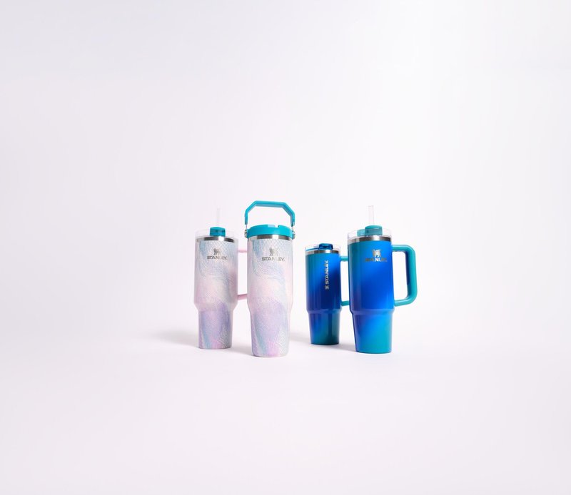 STANLEY IceFlow 2.0 Flip Straw Tumbler with Handle 30 oz | Twist On Lid and Flip Up Straw | Leakproof Water Bottle | Insulated Stainless Steel | BPA-Free | Sea Glass Plume