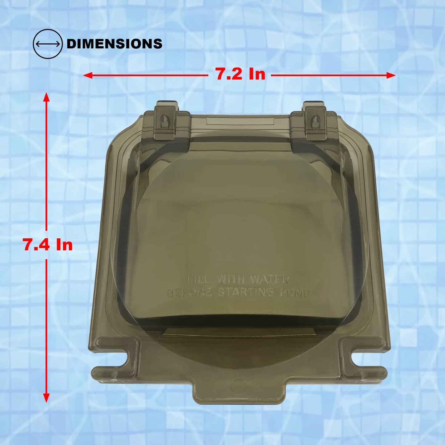 Poolzilla Pump Cover Lid Replacement with Gasket, Compatible with Hayward Super Pump SPX1600D SP1600X5 SP1605X7 SP1607X10 SP1608X10 SP1610X15 SP1611X15 SP1615X20 SP1616X20 SP1621X25, Heavy-Duty Design