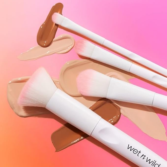 wet n wild Eyeshadow Brush, Precision Blending Application, Soft Synthetic Fibers, Ergonomic Handle for Comfortable Control (Pack of 2)