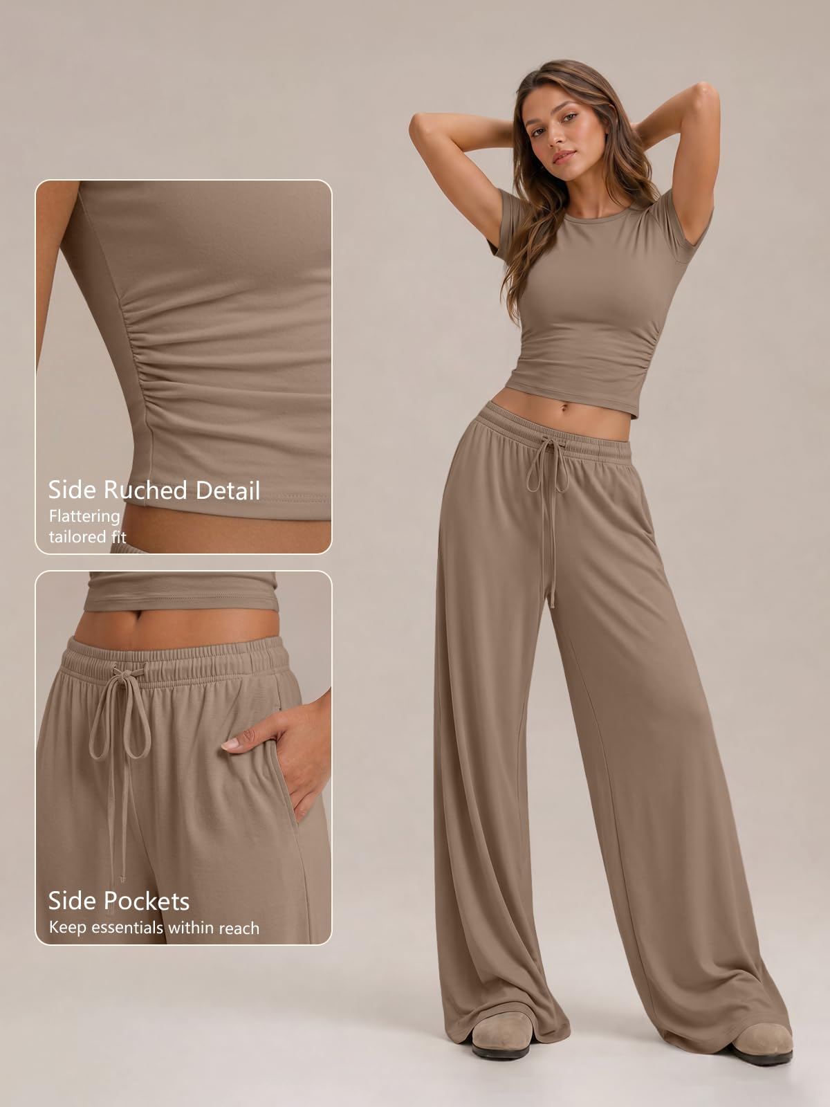 Trendy Queen Womens Plus Size 2 Two Piece Set 2026 Summer Workout Beach Vacation Cruise Gym Clothes Spring Fashion Lounge Matching Comfy Airport Travel Outfit Fitness Athleisure‌ Clothing