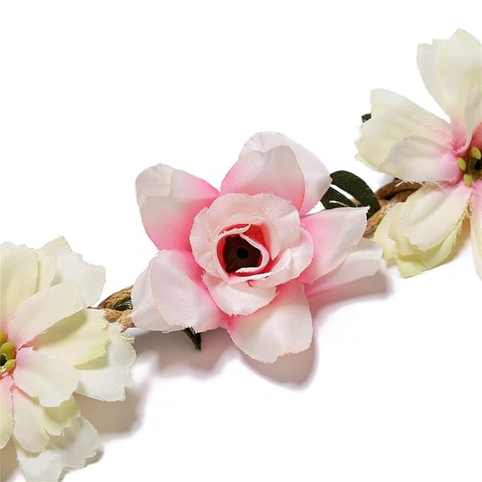 Women Headpieces Collection Accessories - 6 PCS Boho Hair Wreaths, Flower Crowns, Tiaras for , Brides, Bridesmaids, Flower Girls, Weddings
