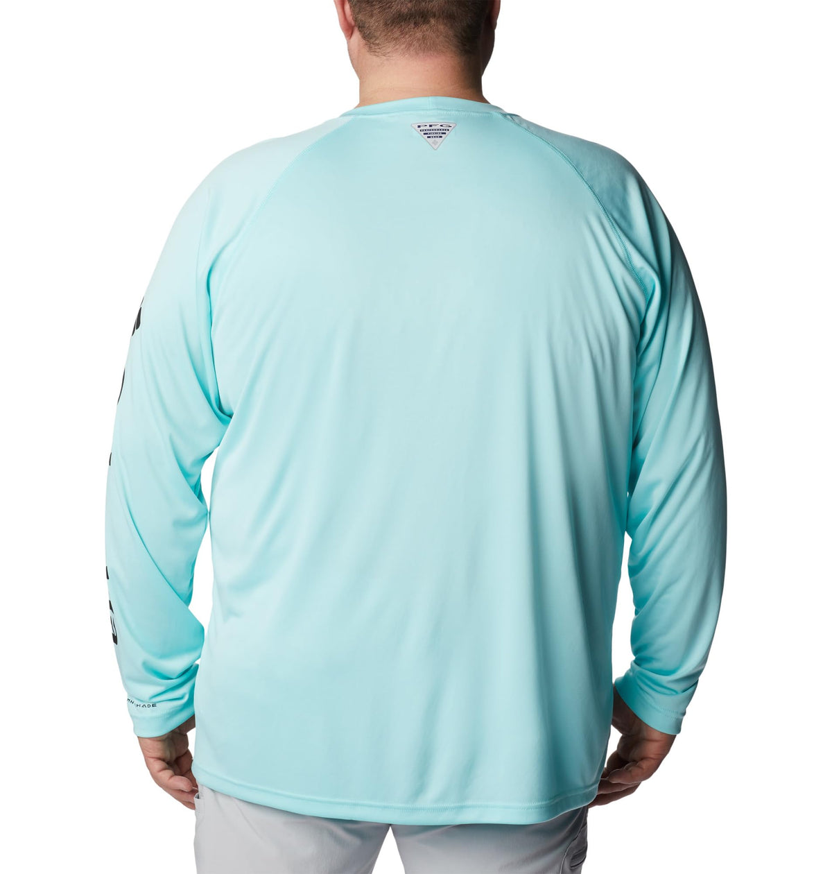 Columbia Men's PFG Terminal Tackle Long Sleeve Fishing Shirt, Gulf Stream/Black Logo, XX-Large