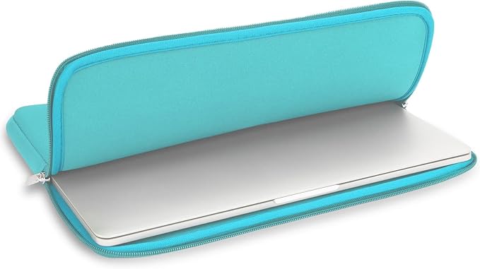 RAINYEAR 15 Inch Laptop Sleeve 15" Protective Soft Case Padded Zipper Cover Carrying Computer Bag Specially Compatible with 15.4" MacBook Pro/Air A3448 A3241 A2941 A3114 A1938 A1707 A1990 (Blue)