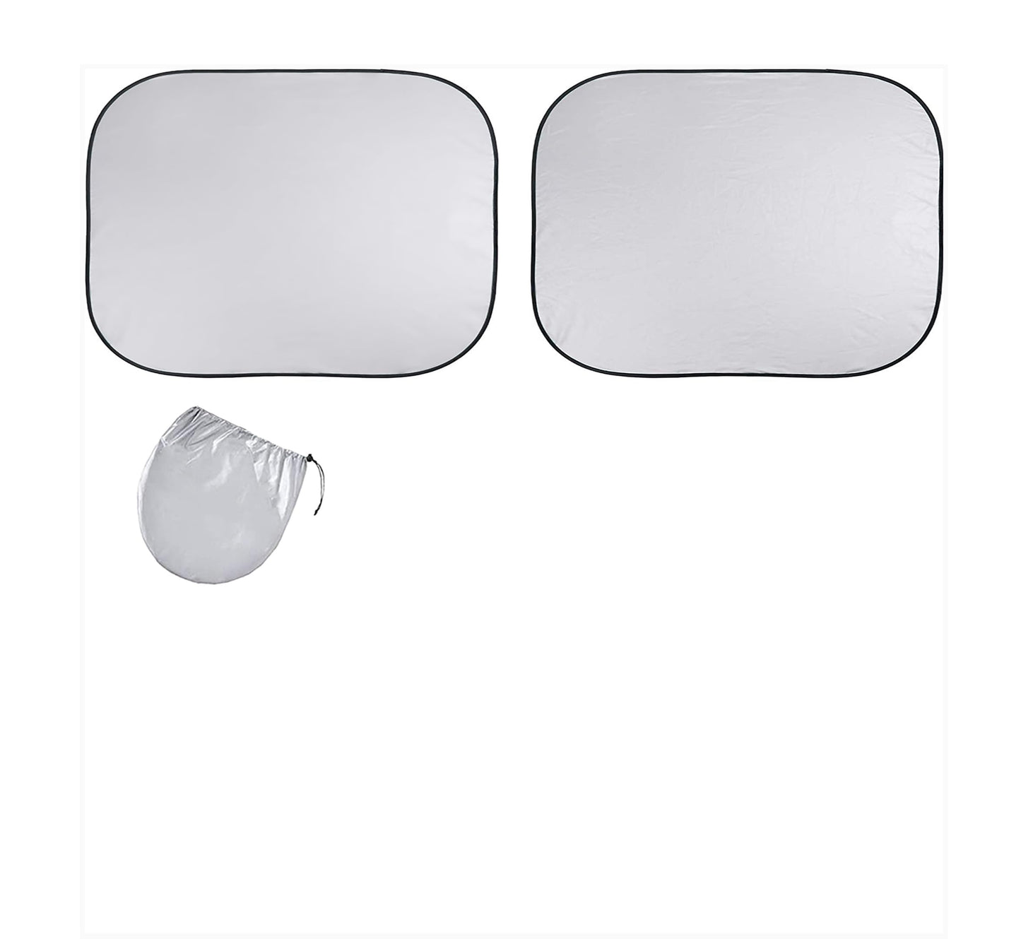 EzyShade Windshield Sun Shade for Jeep Wrangler 1986-2017 with Shield-X Reflective Technology. Foldable 2-Piece Car Sunshade for Jeep Wrangler, Gladiator, Renegade, FJ Cruiser, Bronco. X-Small Size