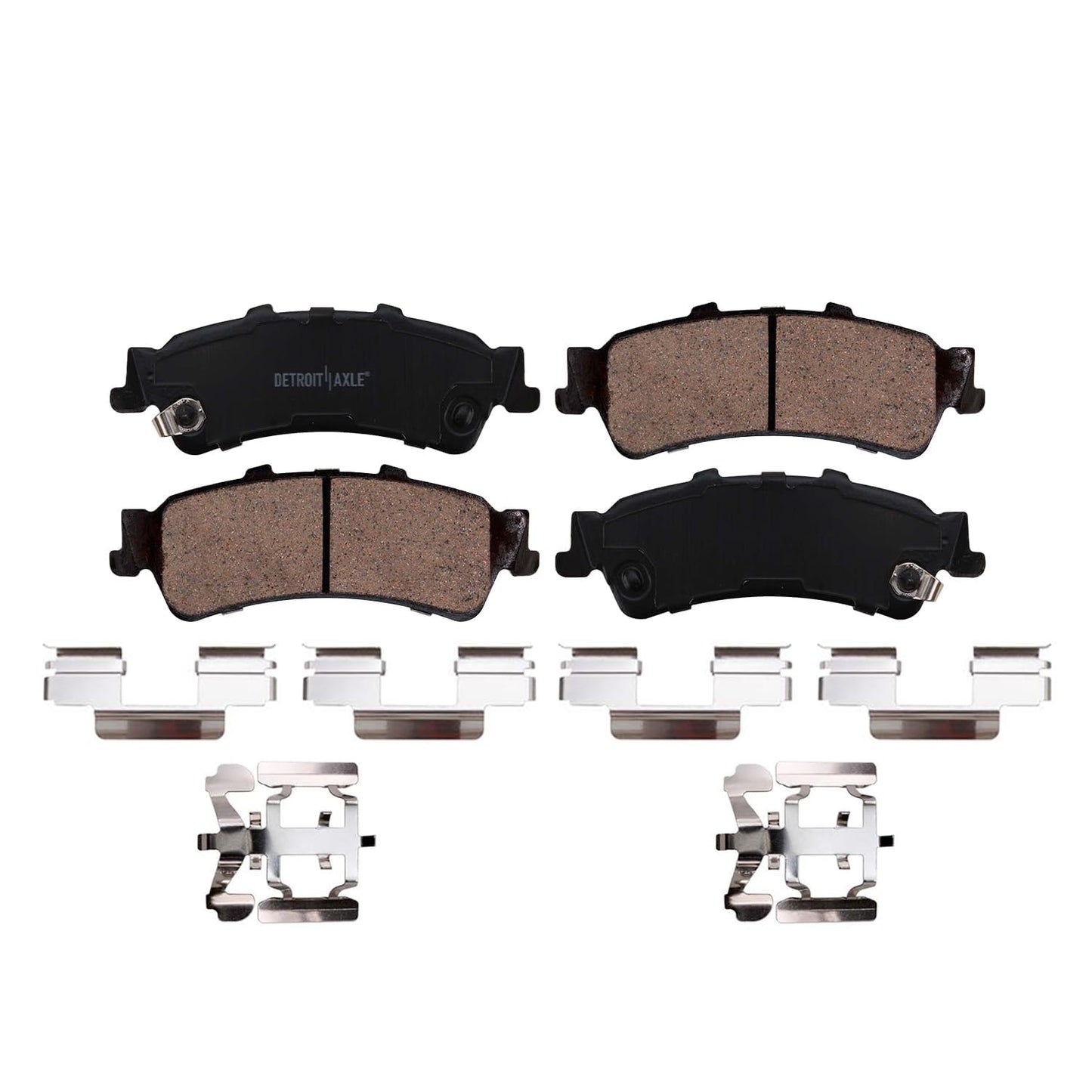 Detroit Axle - Rear Brake Kit for 1999-2006 Chevy GMC Sierra Silverado 1500, 00-01 Tahoe Yukon, 03-05 Astro Safari Replacement Drilled Slotted Disc Brake Rotors Ceramic Brakes Pads: 12.78" inch Rotor