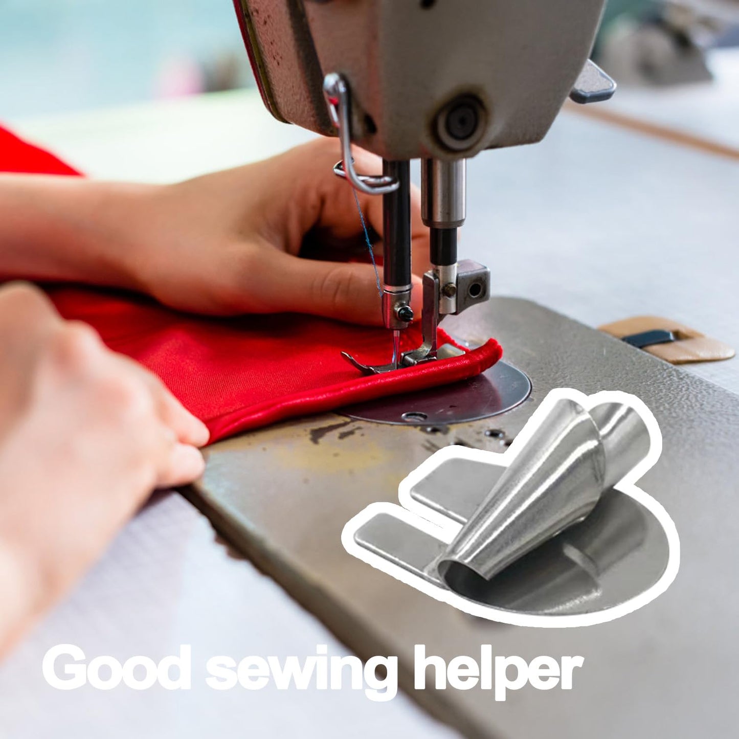 TIGARI Sewing Rolled Hemmer Foot, 8 Sizes Rolled Hem Presser Foot, Wide Rolled Hem Pressure Foot Sewing Machine Feet Hemming Machine Hand Sewing Machine Sewing Accessories