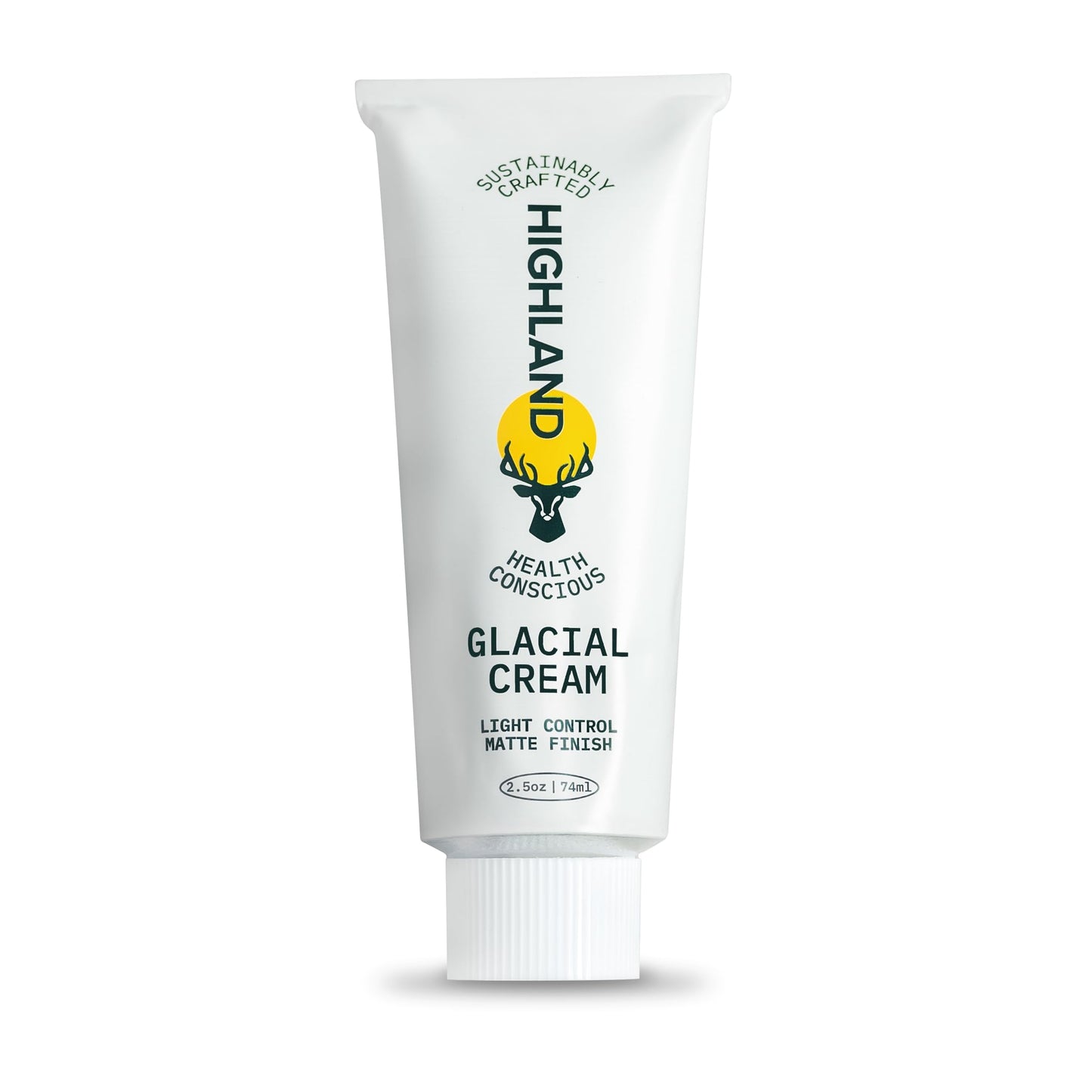Highland Glacial Cream - Hair Styling Cream- Smooths, Hydrates, De-Frizzes, Texturizes & Defines - Low Hold Matte Finish for All Hair Types - Natural Ingredients that Boost Hair & Scalp Health- 2.5 oz