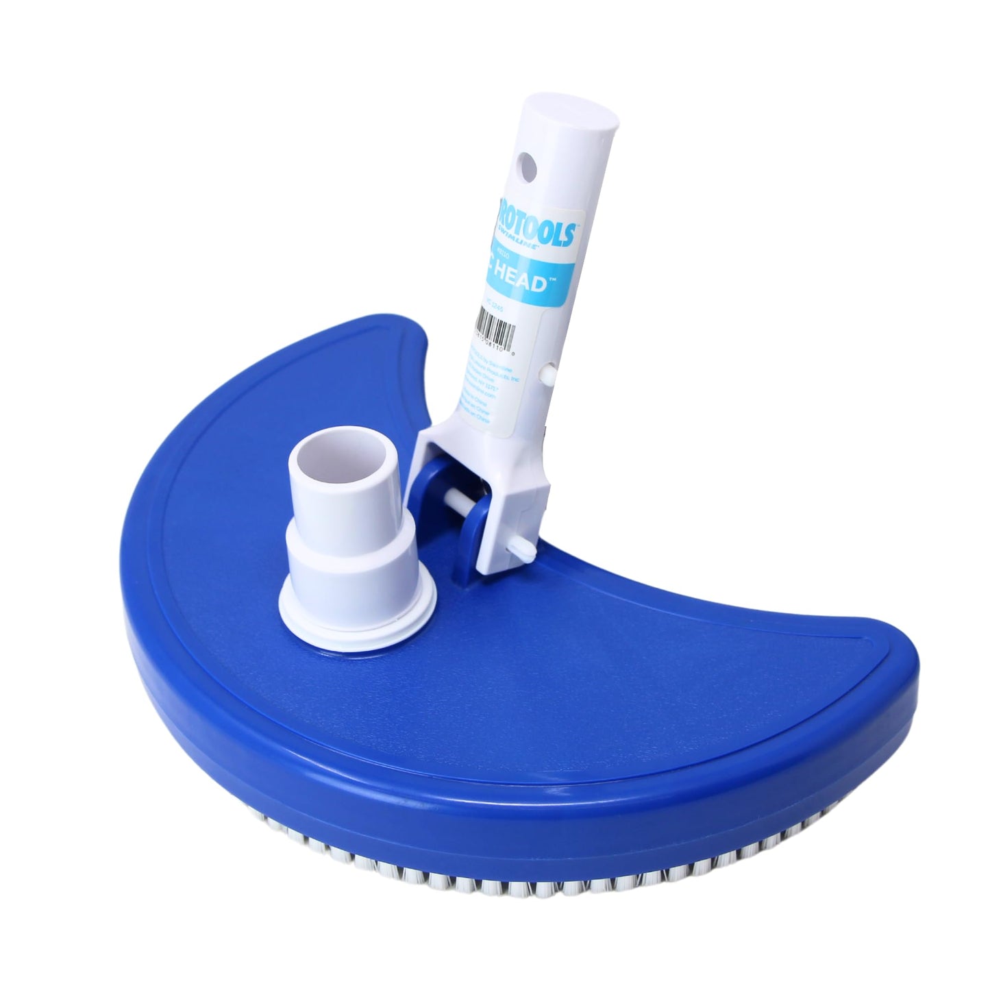 SWIMLINE HYDROTOOLS Manual Pool Vacuum Head Attachment For Inground & Above Ground Pools |Weighted Swimming Pool Vac Head Half Moon W/ Bristles| Swivel Hose 1-1/4 or 1-1/2’’| Clean Debris Corners