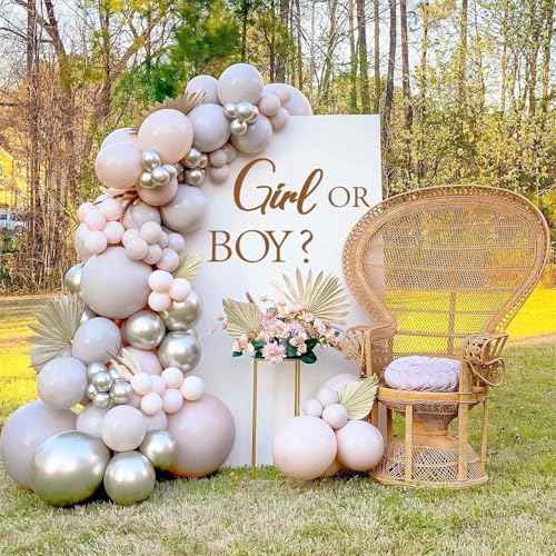 Girl Or Boy Decal Sign for Balloons Arch Backdrop, Large Adhesive Sign Decal Letters Sticker Wall Decor Decorations for Baby Shower Gender Reveal Party
