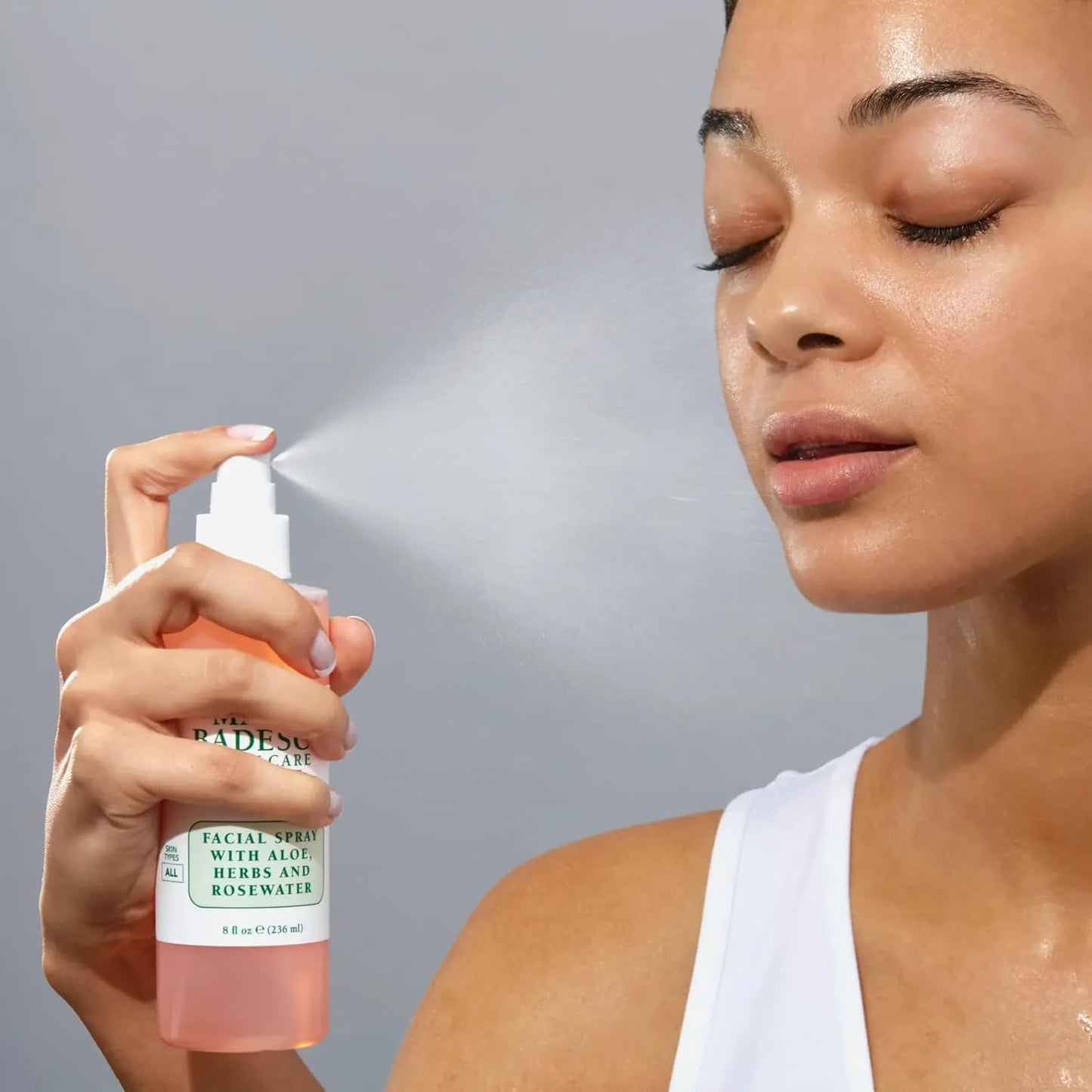 Mario Badescu Rose Water Facial Spray & Honey Moisturizer Bundle | Hydrating Aloe, Herbs & Rosewater Face Mist + Honey-Infused Face Cream for Dry, Sensitive & Combination Skin | Nourishing Daily Moist