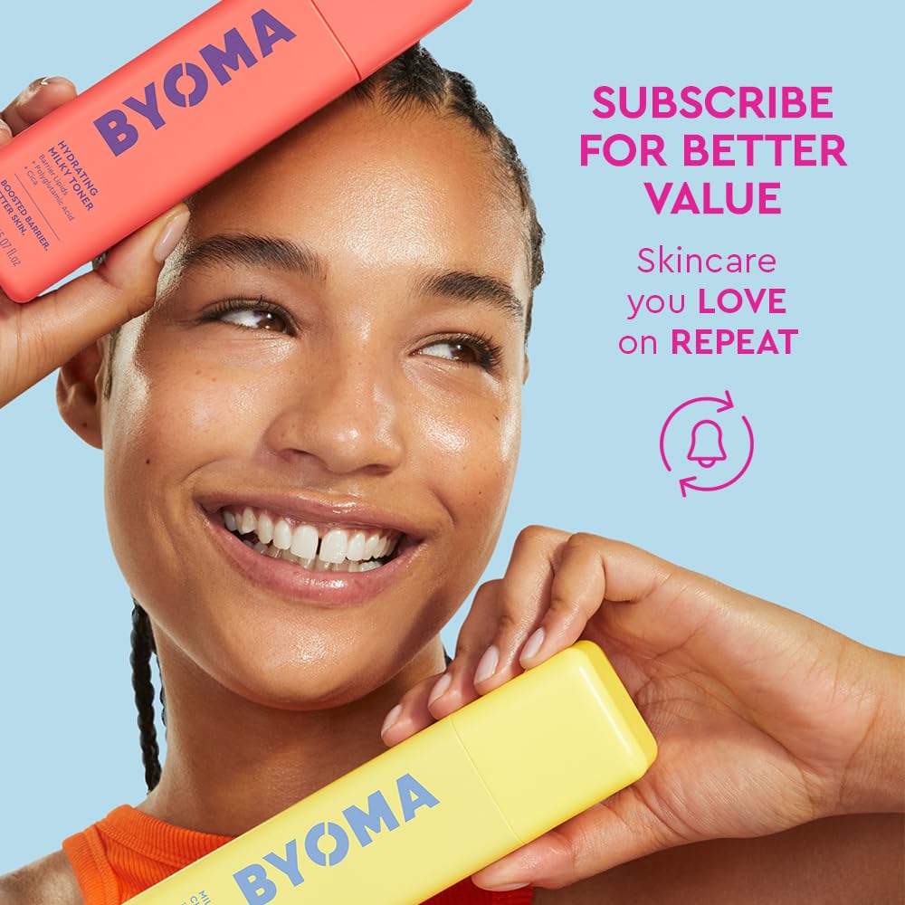 BYOMA Phyto-Mucin Glow Serum - Mucin Face Serum for Glass Skin - Plumps, Primes + Hydrates - Flawless Primer and Makeup Base - Strengthens Skin Barrier - 1.35 fl.oz