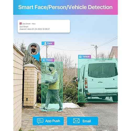 ZOSI 5MP PoE Add-on Camera, Face Person Vehicle Detection, 2 Way Audio, Starlight Night Vision, Sound&Light Siren, 3K Weatherproof Outdoor Indoor Home Bullet IP Cam, Only Compatible with ZOSI POE NVR