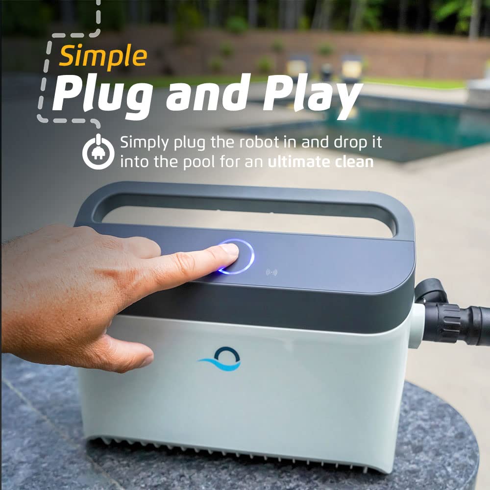 Dolphin Nautilus CC Plus Wi-Fi Automatic Robotic Pool Vacuum Cleaner, Includes Caddy and Classic Cover for Storage and Protection, Ideal for In-Ground Pools up to 50 FT