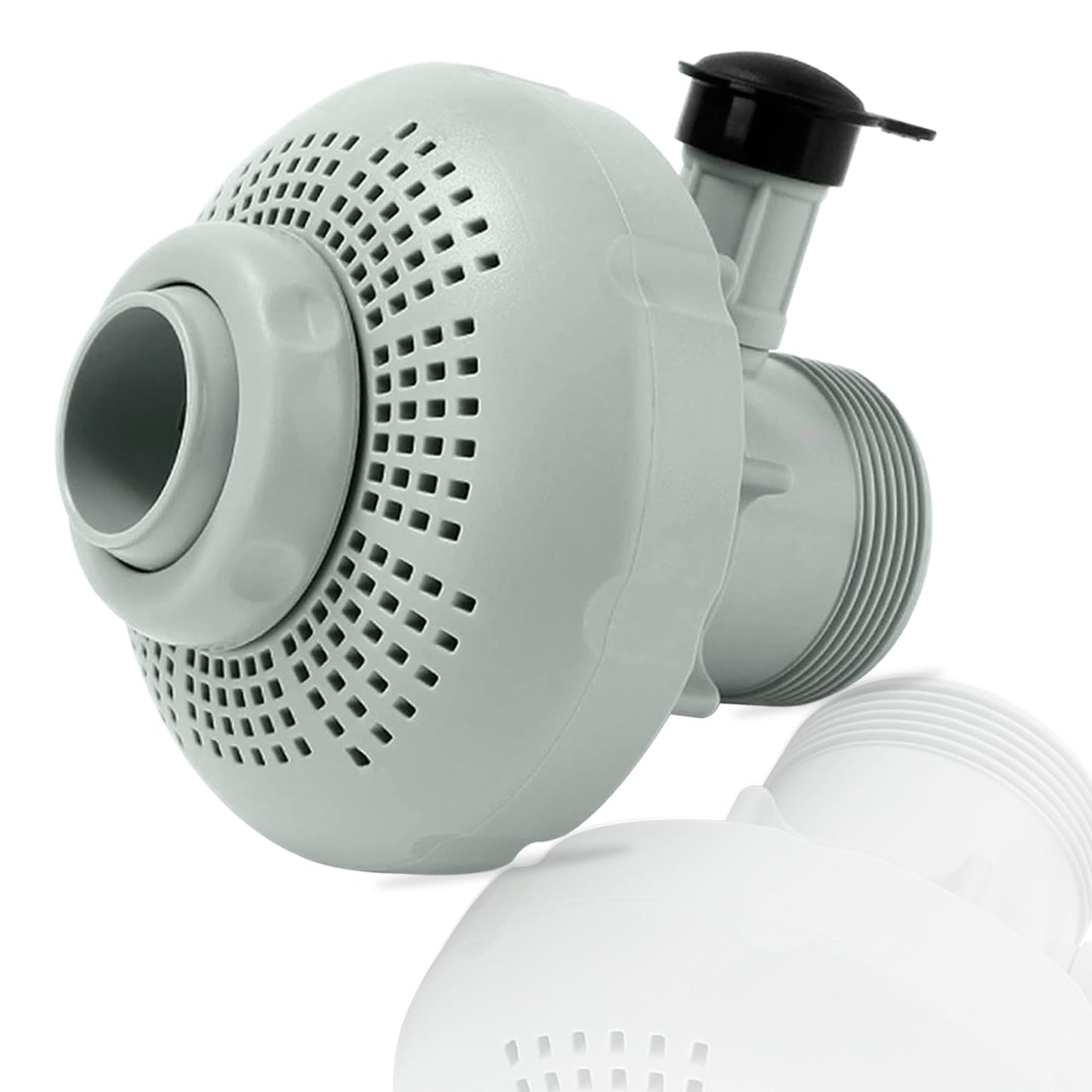 12355 Large Inlet Air Nozzle Compatible with Intex 1900-2450gph Pumps, Pool Inlet Air Nozzle for Intex 18' and Larger Pools, Strainer Grid Nozzle Kit Replacement Parts - 1 Pack