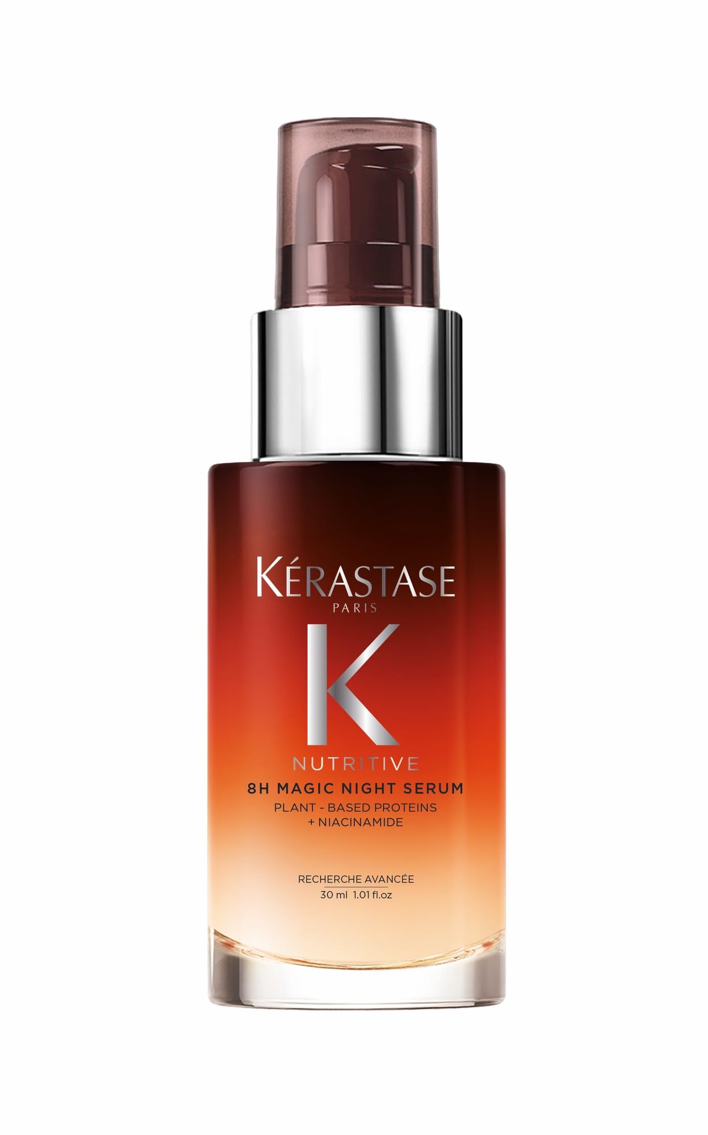 Kerastase Nutritive 8H Magic Night Serum - Overnight Treatment for Dry Hair, Enhances Shine, With Plant-Based Proteins, 1.01 Fl Oz, Travel Size