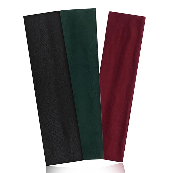 Headbands for Women Non Slip Head Bands for Women's Hair cute elastic womens headbands Soft Cotton Cloth Fashion floral headband for women for Daily Workout Sports Running Yoga