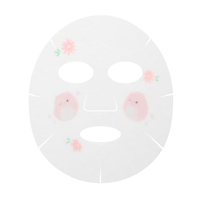 TONYMOLY x Squishmallows Satine Hoppy Petals Sheet Mask, Calming Rose & Chamomile, Hydrating K-Beauty Skincare, Easter Basket Stuffer for Teens, Girls & Spring Self-Care