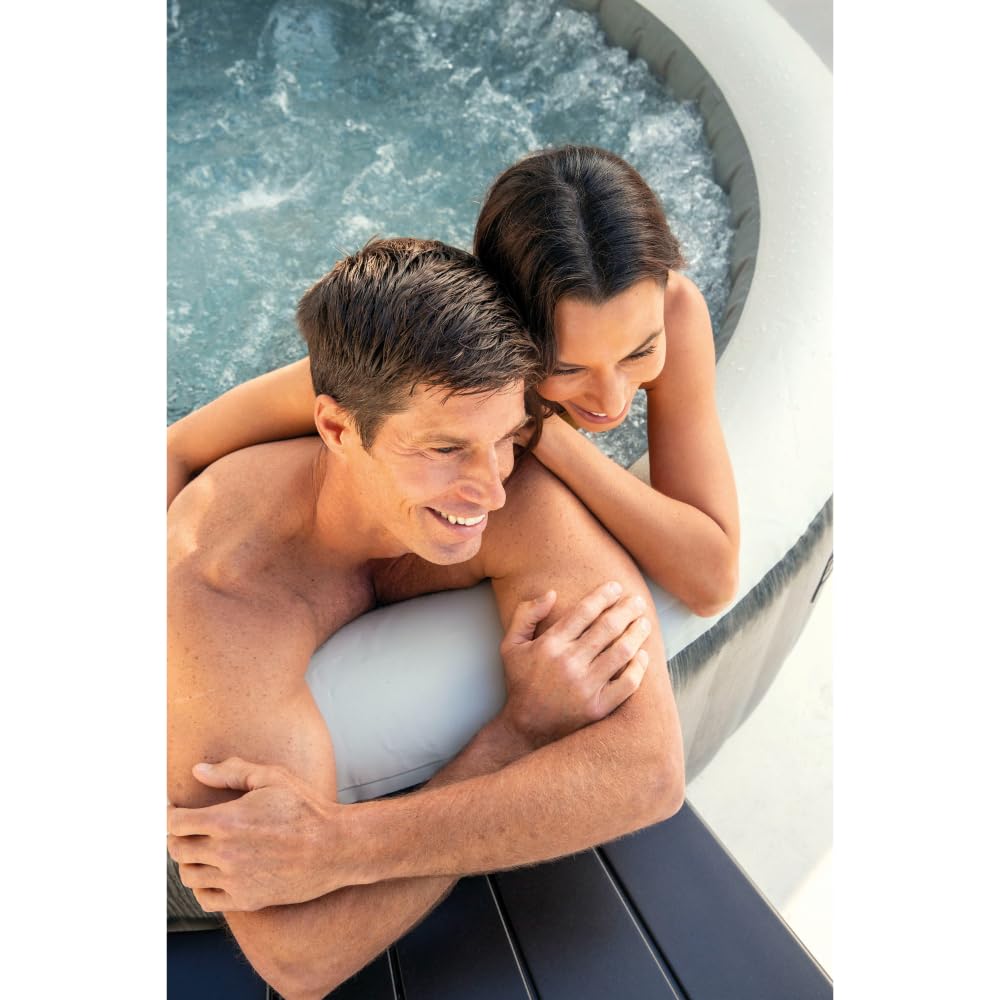Intex Set of 4 PureSpa Benches, 2 Medium and 2 Tall Bench Accessories Compatible with Inflatable Hot Tub 4 Person Spas (Bench Accessories Only)
