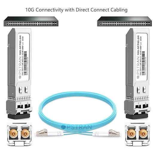 OPSTRAN 10GBASE-SR SFP+ Optical Transceiver Module Compatible with D-Link DEM-431XT DEM-431XT-DD 850nm 300m DOM Duplex LC MMF 4 Pack