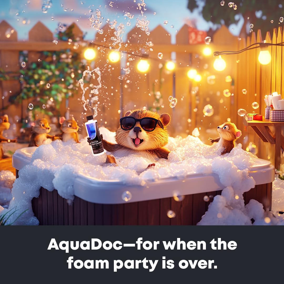 AquaDoc Spa Clarifier & Spa Defoamer Hot Tub Chemical Kit - Includes 16oz Water Clarifier & 16oz Anti-Foam for Hot Tubs