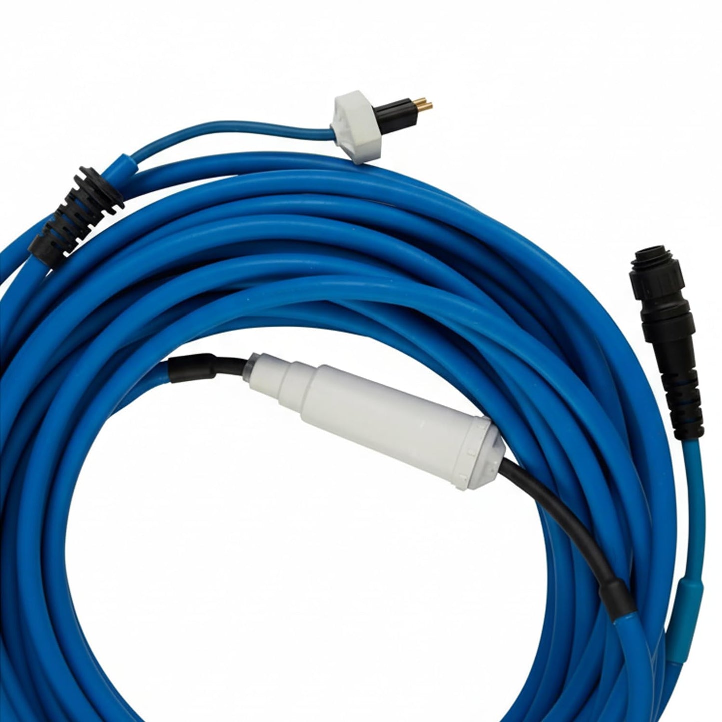 9995862-60ft Blue Cable Only Compatible with Dolphin Pool Robot Nautilus CC Plus [Non WiFi], M200, 9995862, Includes 2 Big Floats and Swivel for Tangle-Free Operation [2 Prongs] Updated