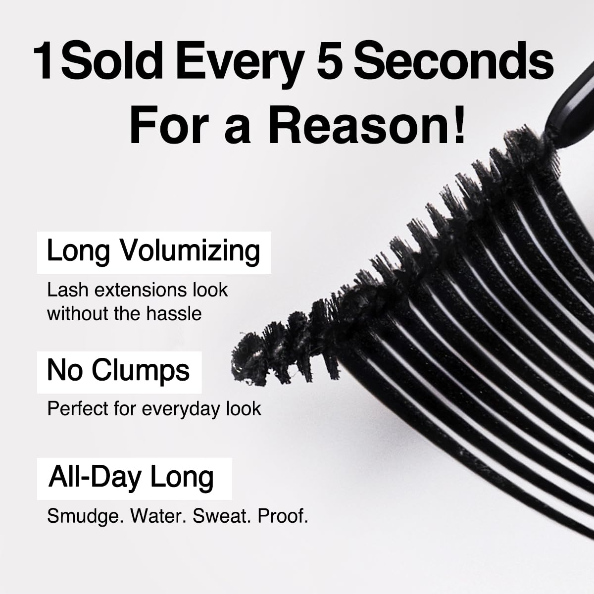 CLIO Kill Lash Superproof Mascara, Waterproof Volumizing Mascara with Curved Brush, Buildable Fullness, Smudge-Resistant Long Wear, Lifted Curl and Clean Definition (002 Volume Curling)