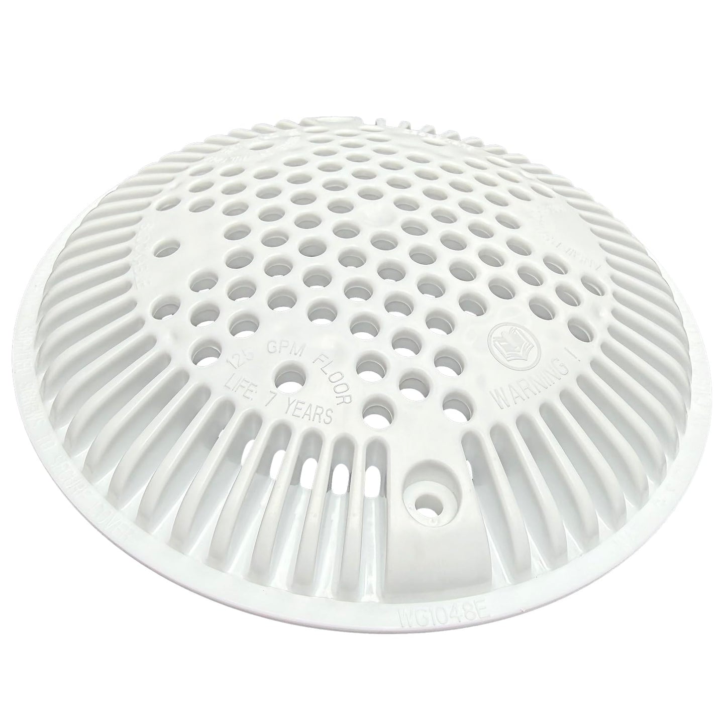 WG1048E White Pool Main Drain Cover Replacement Compatible with WG1048E for Suction and Dual Outlet Cover Replacement for Pools