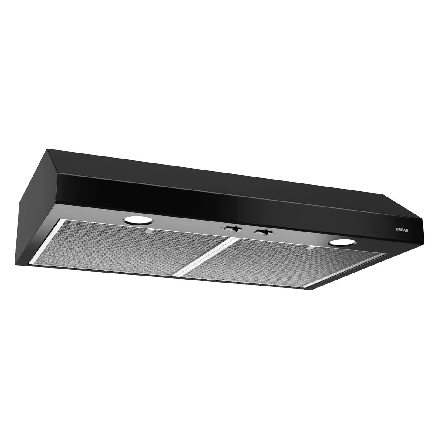 Broan-NuTone BCSD136BL Glacier Range Hood with Light, Exhaust Fan for Under Cabinet, Black, 36-inch