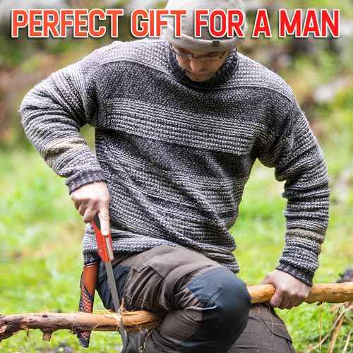 DIYSELF 1 Pack Folding Saw, 7-inch Hand Saw for Wood Cutting, Foldable Pruning Camping Survival Saw with Sk5 Blade, Camping Saw for Tree Trimming, Garden, Bushcraft, Outdoor Portable Hand Saw