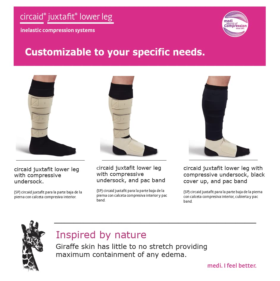 CircAid Juxtafit Essentials Lower Leg Long Beige Medium