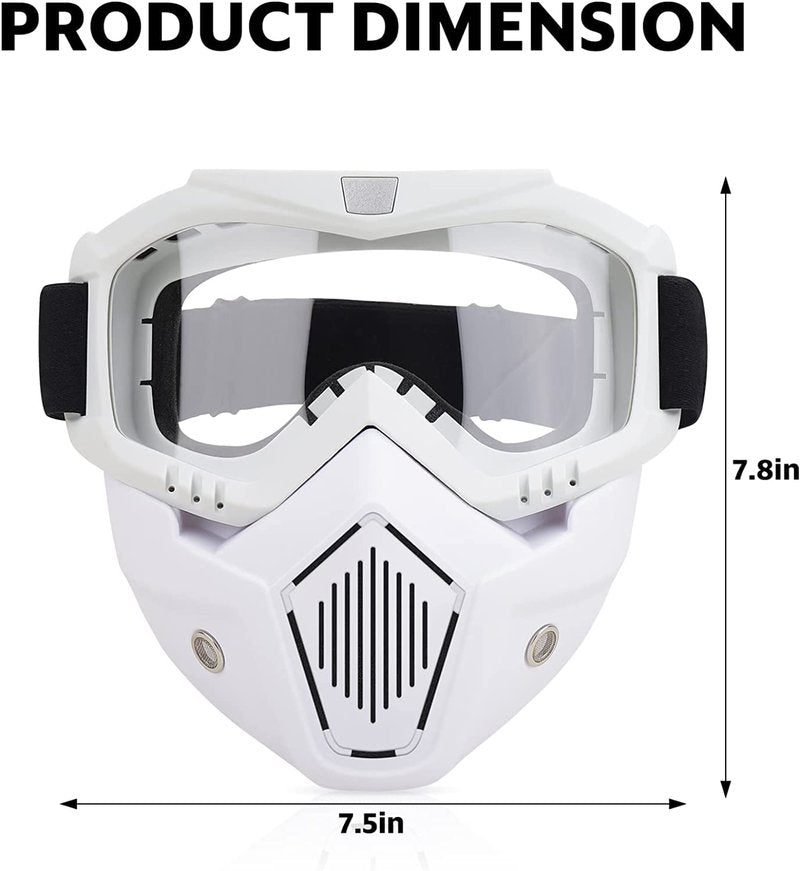 YScare Tactical Mask Compatible with Nerf Rival, Apollo, Zeus, Khaos,Atlas, & Artemis Blasters Rival Airsoft Mask,Black Detachable Masks with Goggles for Shooting Game Cycling Christmas Cosplay Party…