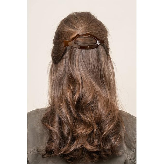 Flat Claw Clips Barrettes for Women - Alligator Hair Clips (3 Pcs), Duck Billed Clips for Thin & Medium Hair Styling, Jaw Clamps