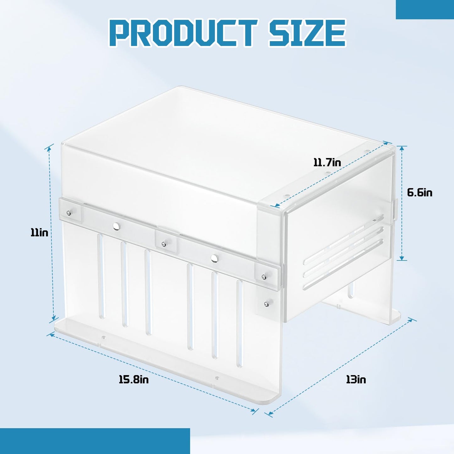 Pool Pump Covers for Outside Units, Swimming Pool Motor Cover for Above Ground Protection, ABS Material - Weatherproof/UV-Resistant Protection/Water Resistant, White