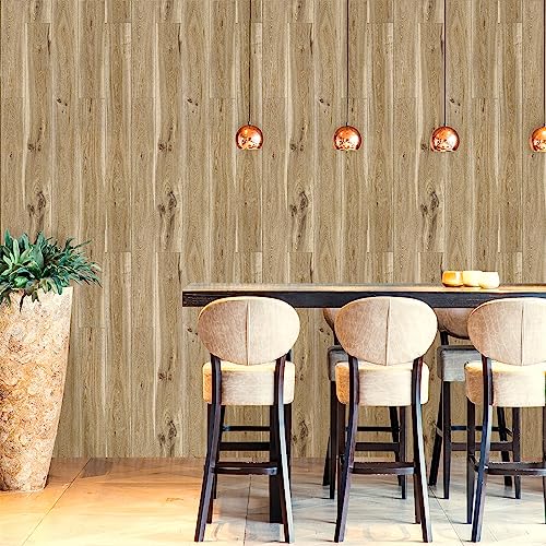 Jeweluck Wood Contact Paper Wood Peel and Stick Wallpaper 17.7inch¡¿196.8inch Rustic Wood Wallpaper Peel and Stick Wood Shiplap Self Adhesive Wallpaper Removable Wall Paper for Cabinet Decor Vinyl