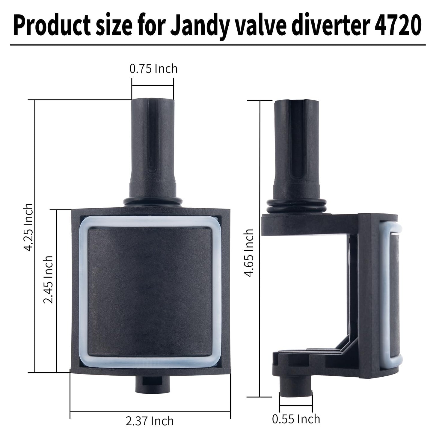 ATIE Pool Valve Diverter Kit 4720 Replacement for Jandy 2 Port or 3 Port Never Lube Pool Diverter Valve Standard Diverter 4720 (2 Pack)