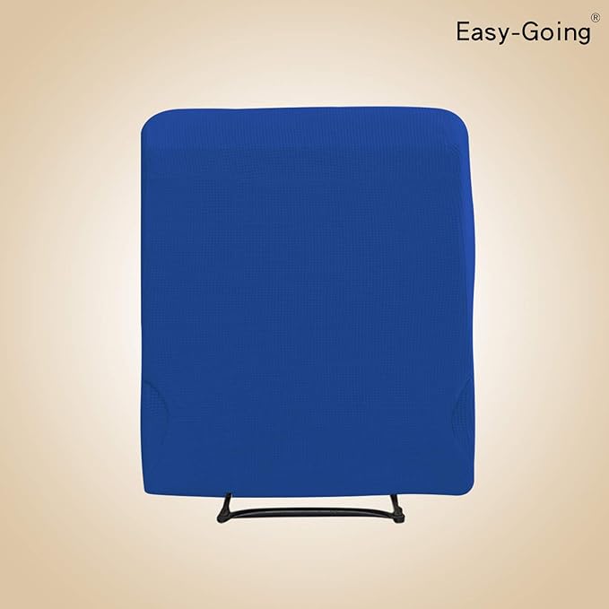 Easy-Going Recliner Stretch Sofa Slipcover Sofa Cover 4-Pieces Furniture Protector Klein Blue Couch Soft with Elastic Bottom Polyester Spandex Jacquard Fabric(Recliner, Classic Blue,Large)