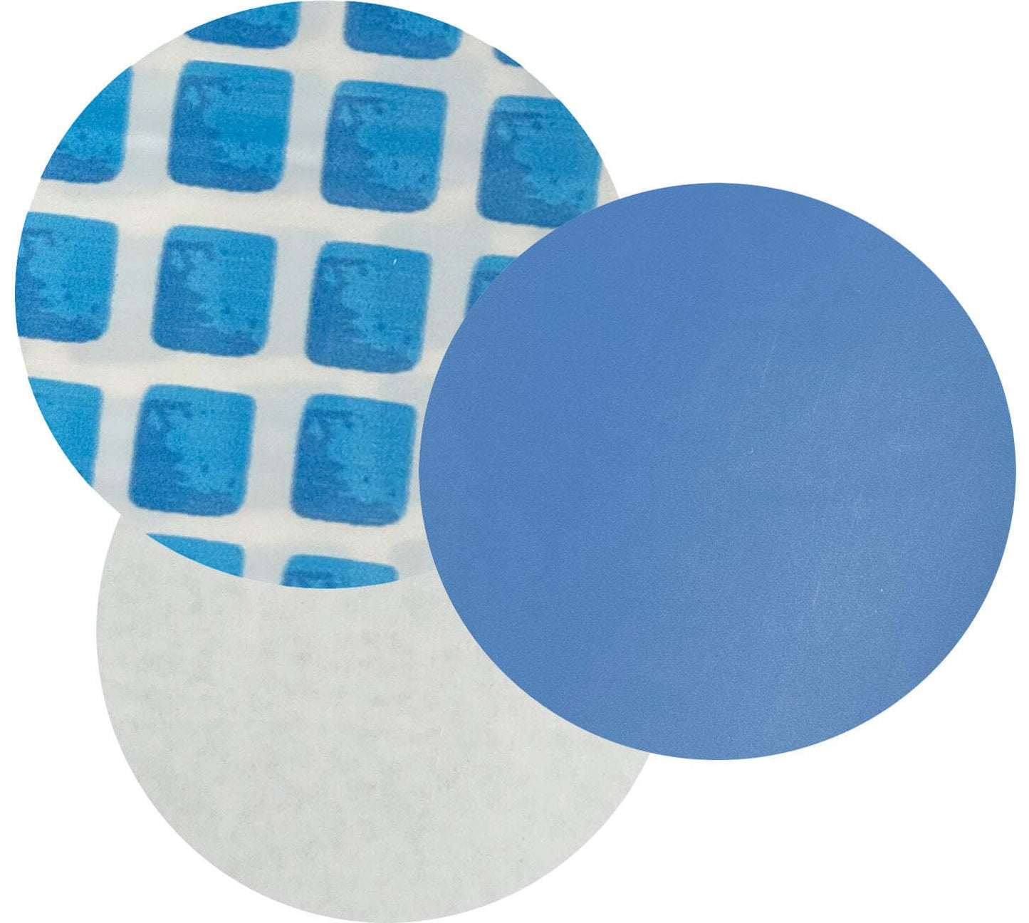 All-in-One Repair Kit for Above-Ground Pools | Fast, Underwater-Capable Peel-and-Stick OR Adhesive Glue-Down Vinyl Patches & for Easy Set and Frame Pools 4 Inch Peel and Stick
