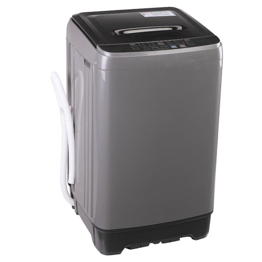 Washing Machine 13lbs Automatic Laundry Machine 10 Programs, LED Display, 8 Water Levels Top Load Washer, High-efficiency Portable Compact Washer for Bath, Apartment, RV, Dorm (GOLD-7KG)