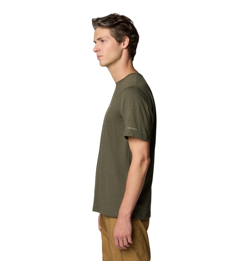 Columbia Mens Thistletown Hills Short Sleeve T-Shirt, Greenscape Heather, X-Large Tall