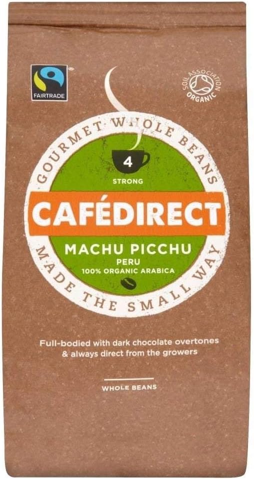 Cafédirect Fairtrade Machu Picchu Organic Coffee Beans (227g)
