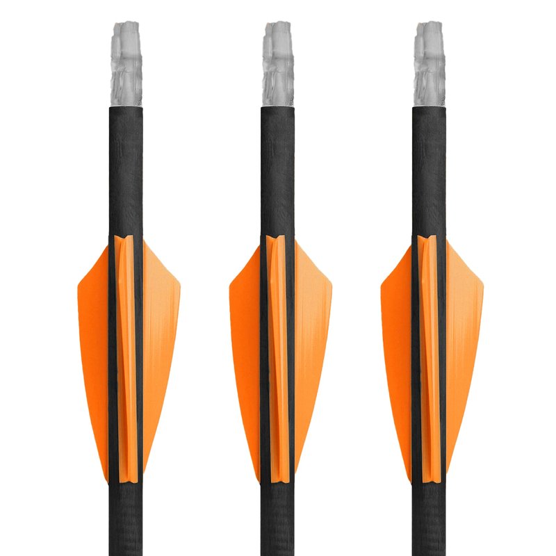 TAC Vanes Driver Arrow Vanes | Archery Fletching for Compound & Crossbow | Durable, Lightweight, High Accuracy, Orange 100 Pack