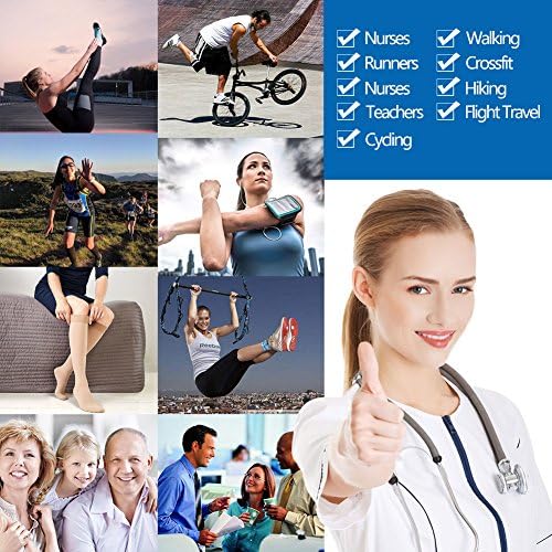 Compression Stockings 40-50mmHg Graduated Socks Recovery Varicose Veins Women